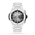 Celestium Arctic Skeleton Chronograph 44 – White Rubber