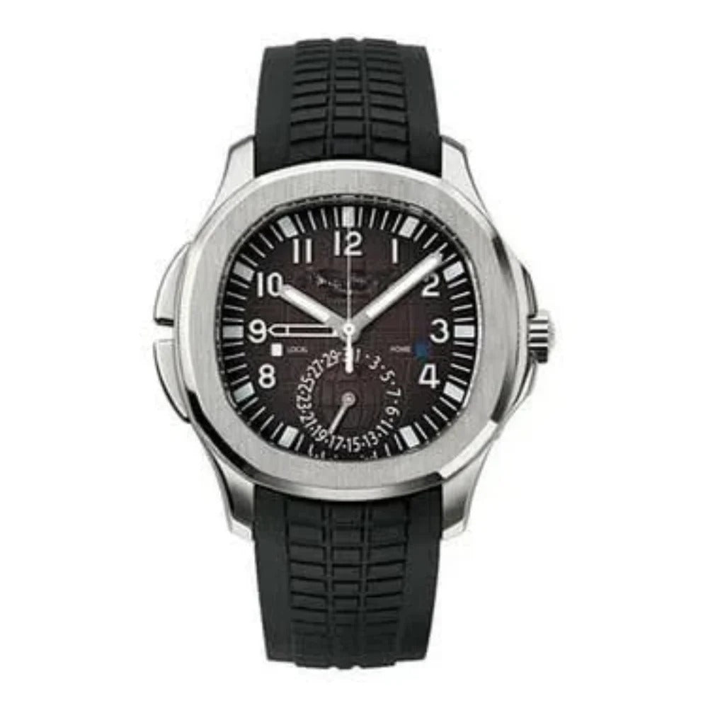 Aquanox Midnight Chronograph 42 – Black Rubber Strap