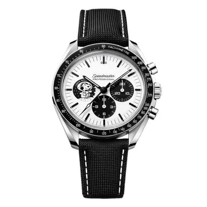 Arctic Noir Panda Chronograph 42 – Monochrome Racing