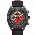 Obsidian Crimson Carbon Chronograph 44 – Racing Red