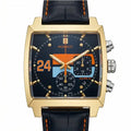 Valther Midnight Monaco Chronograph 42 – Gold Midnight Dial
