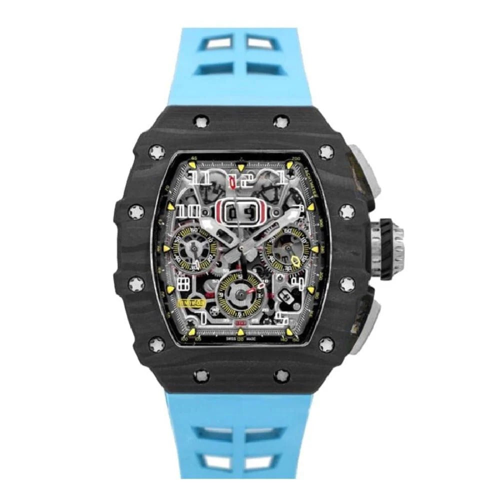 Titan Glacier Skeleton 44 – Ice Blue Strap