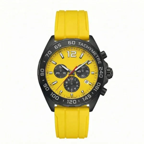 Velocity Solar Racing Chronograph 42 – Yellow Rubber