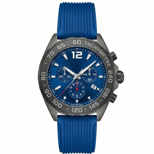 Velocity Ocean Racing Chronograph 42 – Blue Rubber