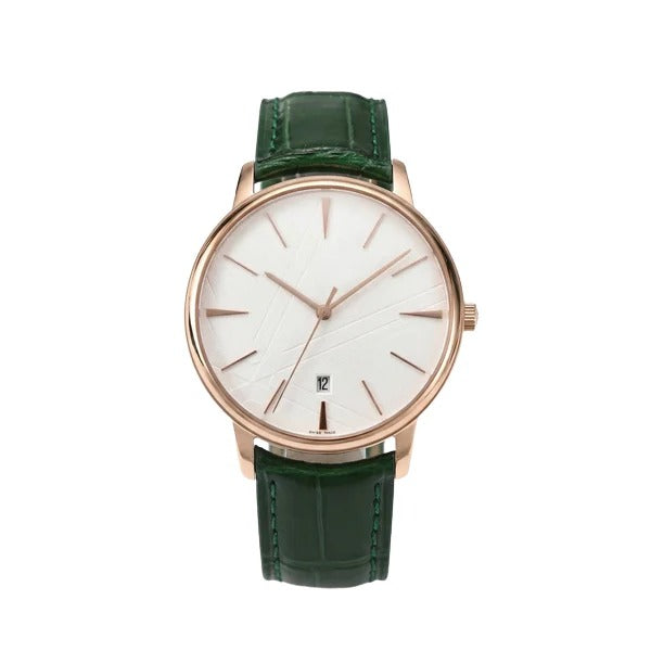 Patrimony Emerald Heritage 40 – White Gold Case