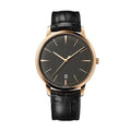 Patrimony Noir Heritage 40 – Gold Leather Strap