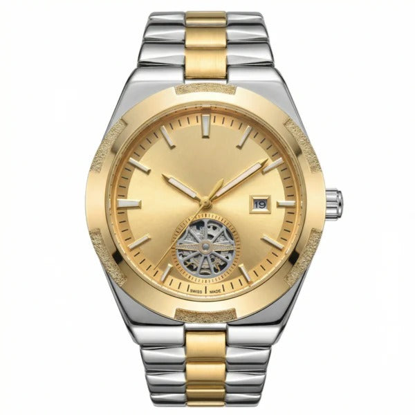 Imperium Silver Gold Tourbillon 41 – Champagne Steel