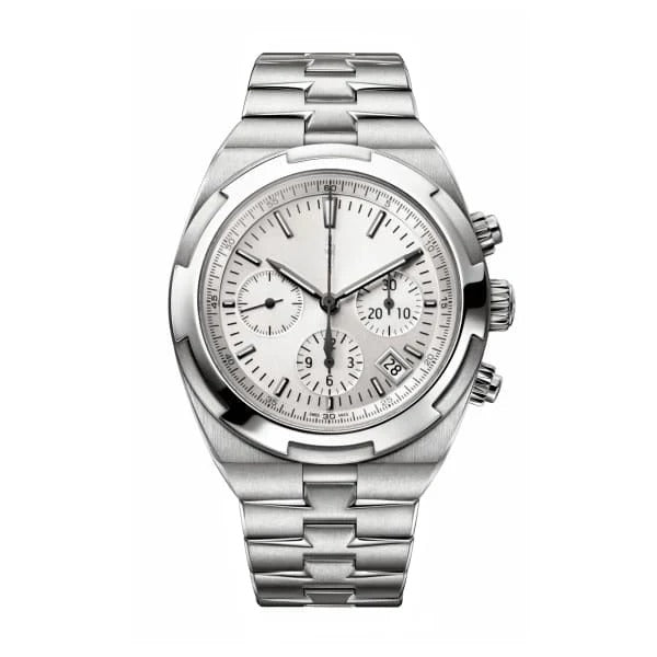 Valther Arctic Steel Chronograph 42 – White Dial