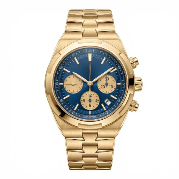 Imperium Ocean Gold Chronograph 42 – Blue Sunburst