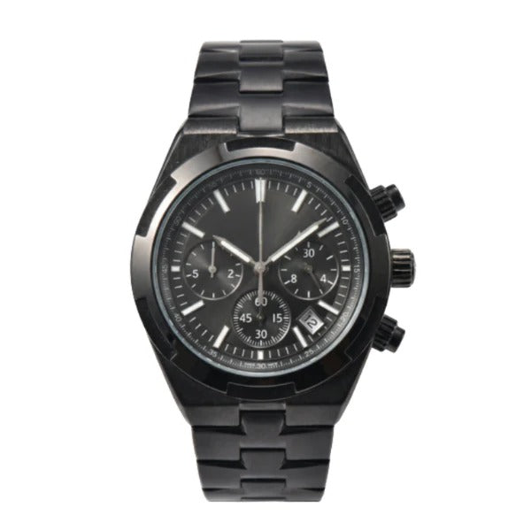 Obsidian Shadow Chronograph 44 – Black DLC Bracelet