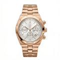 Veltrix Rose Ivory Chronograph 42 – Silver Champagne