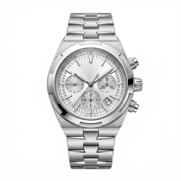 Valther Arctic Chronograph 42 – Full Silver Steel