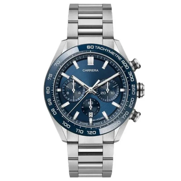 Aether Glacier Racing Chronograph 42 – Ice Blue Steel