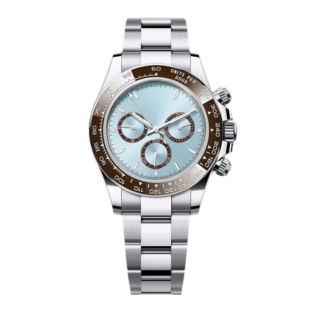 Aether Glacier Racing Chronograph 40 – Ice Blue Panda