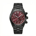 Obsidian Bordeaux Carbon Chronograph 44 – Burgundy Skeleton