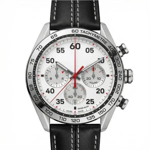 Arctic Panda Racing Chronograph 42 – Red Seconds