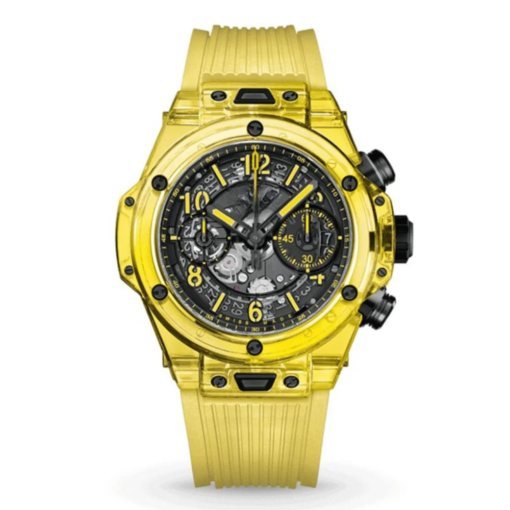 Titan Solar Skeleton 44 – Yellow Sapphire Gold