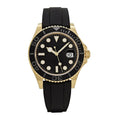Imperium Noir Diver 42 – Gold Rubber Strap